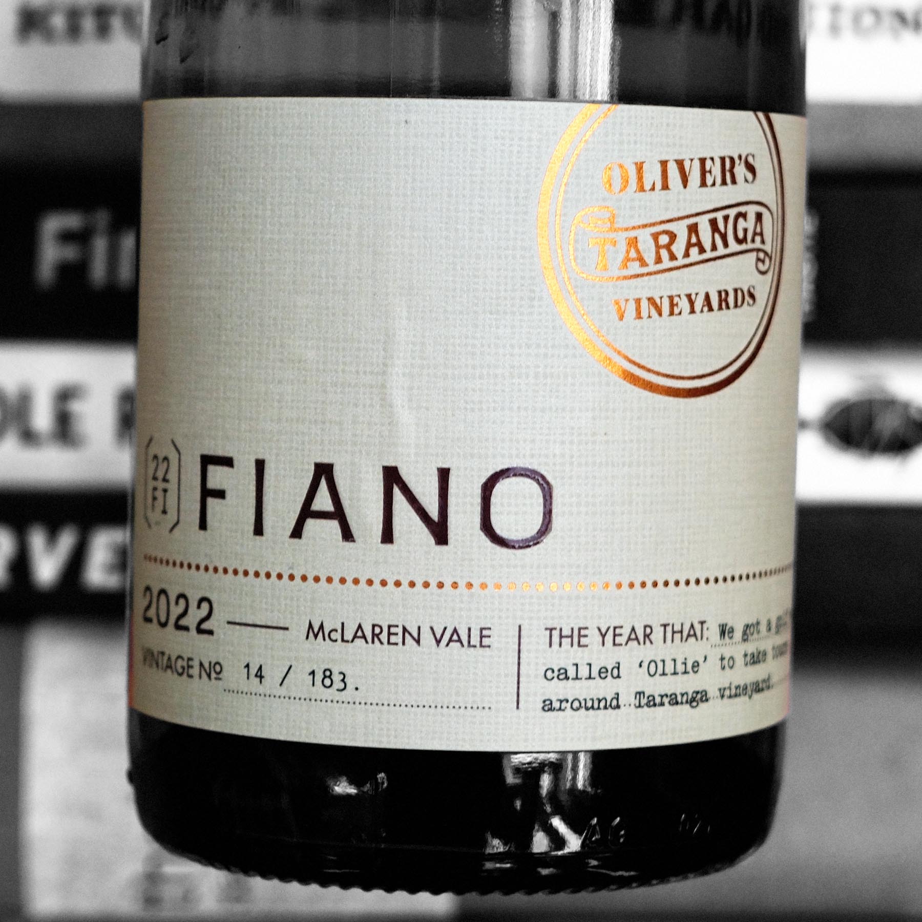 Oliver's Taranga Vineyards Fiano 2022 McLaren Vale, SA